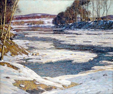Opalescent River An oil painting by Gardner Symons, 1909 